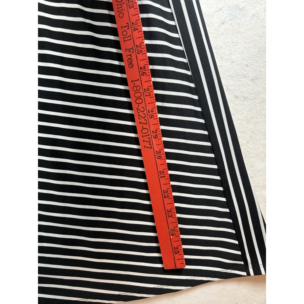 Robert Louis Women's Small Stretch Maxi Skirt Black/White Striped - Picture 5 of 5
